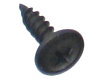 Button head needle point screw black zinc 15mm