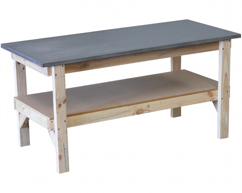 Work bench 1800 x 800 with steel laminated bench top - Click Image to Close