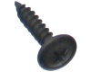 Button head needle point screw black zinc 20mm