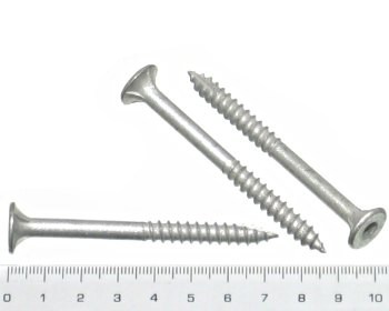 Batten screw galvanised 75mm