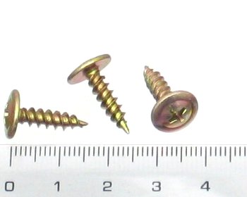Button head needle point screw 16mm