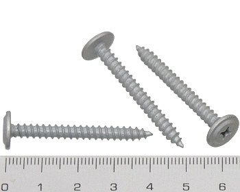 Button head needle point screw galvanised 40mm