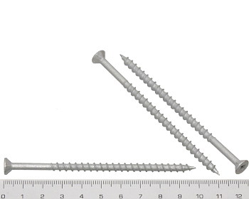 Chipboard screw square drive galvanised 100mm