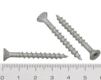 Chipboard screw square drive galvanised 40mm