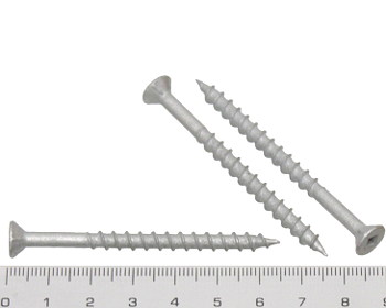 Chipboard screw square drive galvanised 65mm