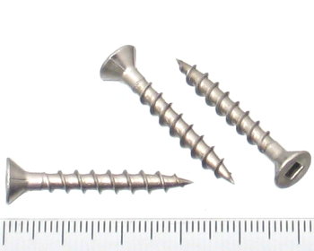 Chipboard screw square drive stainless steel 32mm