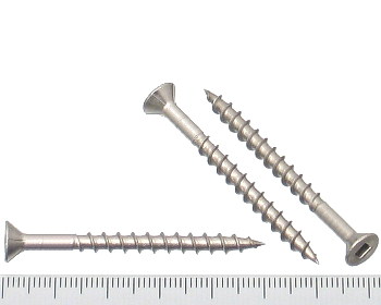 Chipboard screw square drive stainless steel 51mm