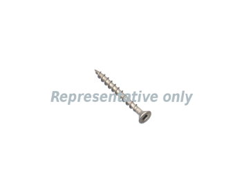 Chipboard screw square drive stainless steel 75mm