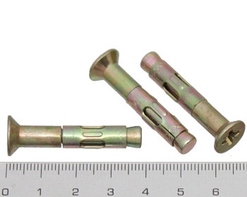 Countersunk masonry anchor 6.5mm by 37mm