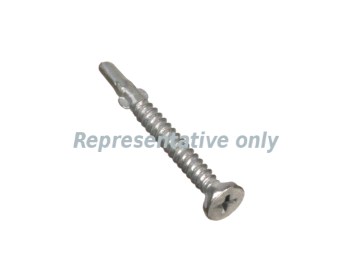 Countersunk self drilling class 3 screw with wingtip 50mm 6g