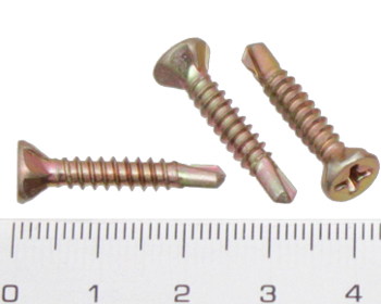 Countersunk self drilling screw 25mm 8g