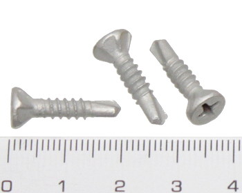 Countersunk self drilling screw galvanised 20mm 8g