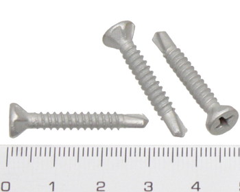 Countersunk self drilling screw galvanised 30mm 8g