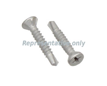 Countersunk self drilling screw galvanised 40mm