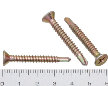 Countersunk self drilling screw 40mm