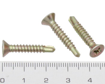 Countersunk self drilling screw 25mm 8g