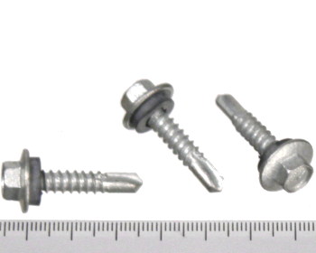 Hex Head Class 3 Self Drilling Screw with Washer 12g 25mm
