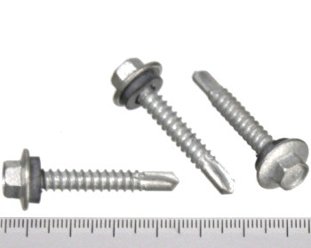 Hex Head Class 3 Self Drilling Screw with Washer 12g 35mm
