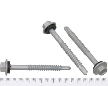 Hex Head Class 3 Self Drilling Screw with Washer 12g 55mm