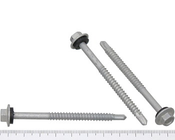 Hex Head Class 3 Self Drilling Screw with Washer 12g 75mm