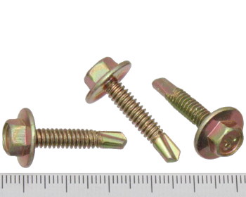 Hex Head Fine Thread Self Drilling Screw 10g 25mm