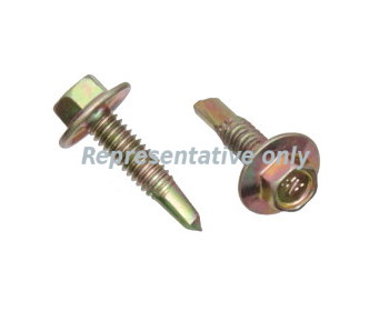 Hex Head Fine Thread Self Drilling Screw 14g 22mm