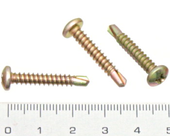 Pan head self drilling screw 25mm