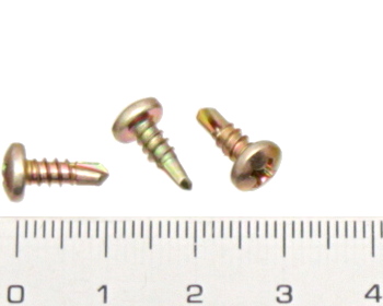 Pan head self drilling screw 10mm 6g