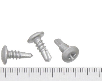 Wafer head self drilling screw coarse galvanised 12mm