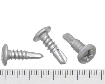 Wafer head self drilling screw coarse galvanised 16mm