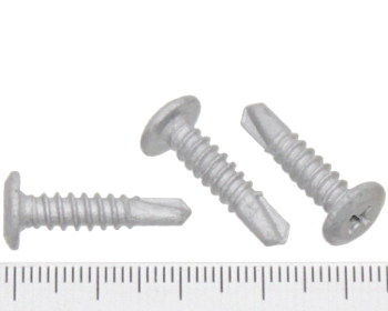 Wafer head self drilling screw coarse galvanised 22mm