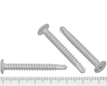 Wafer head self drilling screw coarse galvanised 40mm