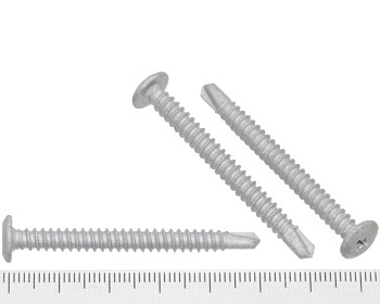 Wafer head self drilling screw coarse galvanised 50mm