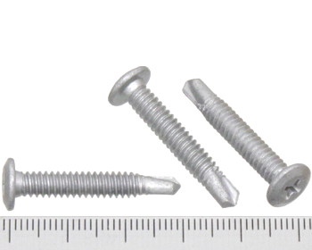 Wafer head self drilling screw fine galvanised 30mm