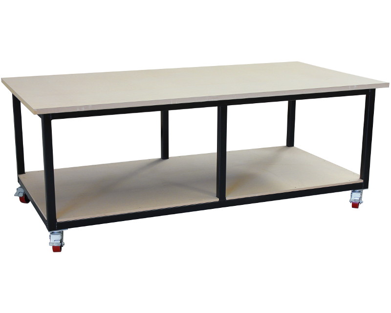 Mobile steel work bench 2400 x 1200 - Click Image to Close