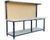 Steel work bench 2400 x 800 with back